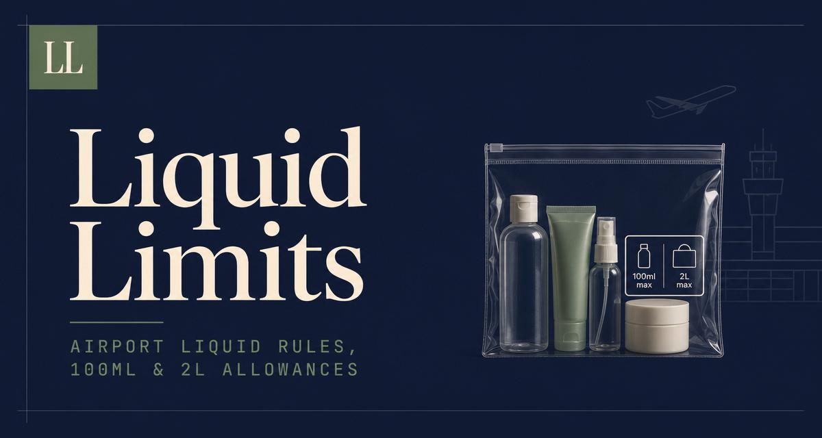 Gatwick liquid rules 2026 &mdash; 2L hand luggage allowance (LGW)